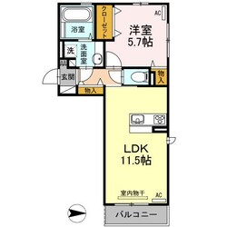 昭和町 徒歩6分 2階の物件間取画像